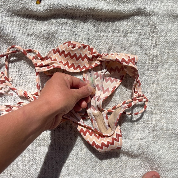 Montce Nadia Chevron Tassels bottom cheeky tie side - Picture 2 of 3